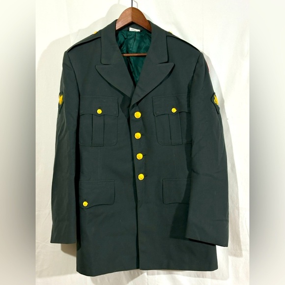 Vintage U.S. Army Class A Dress Green Wool Coat – 42L (FSN 8405-286-5173 Vietnam - Picture 1 of 9